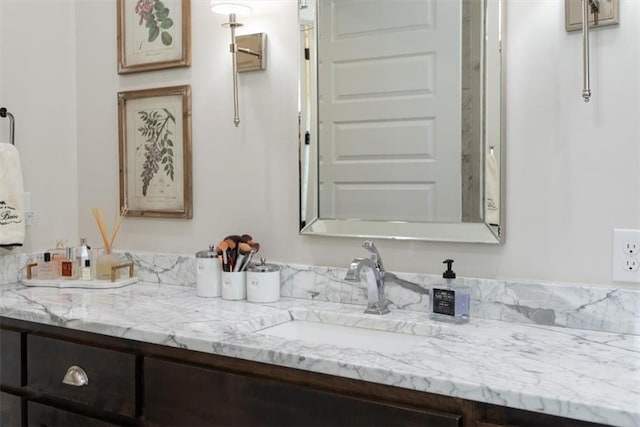 bathroom featuring vanity