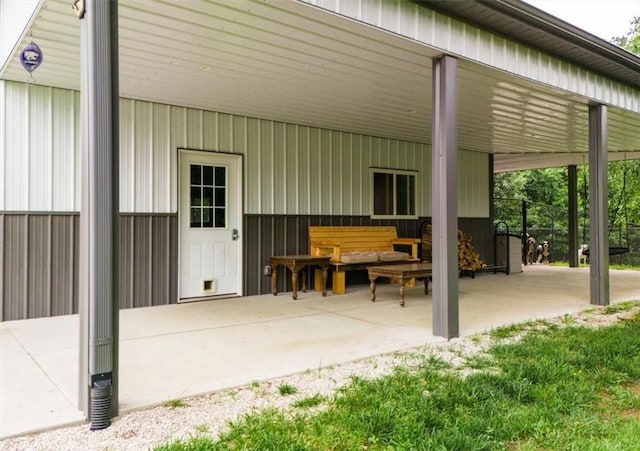 view of patio / terrace with an outdoor hangout area