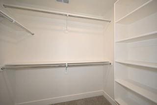 walk in closet with visible vents