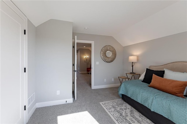 12850 N Arbor Way, Platte City, MO 64079 - bedroom featuring carpet floors and vaulted ceiling