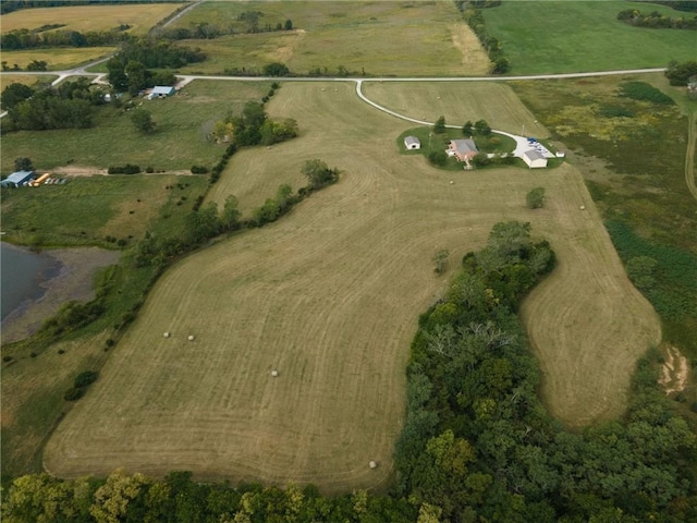 bird's eye view featuring a rural view