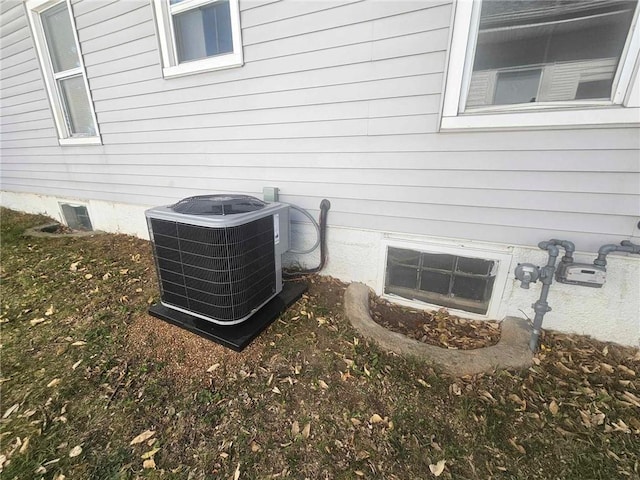 exterior details with central air condition unit