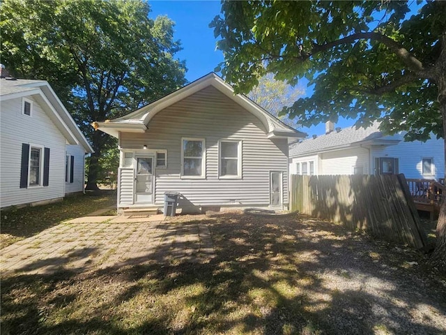 view of rear view of property