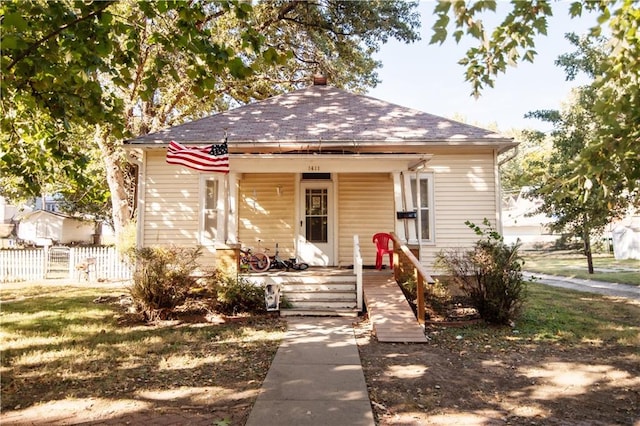 view of bungalow-style house