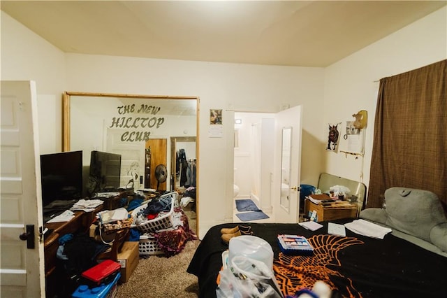 bedroom with carpet floors