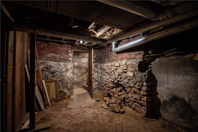 view of basement