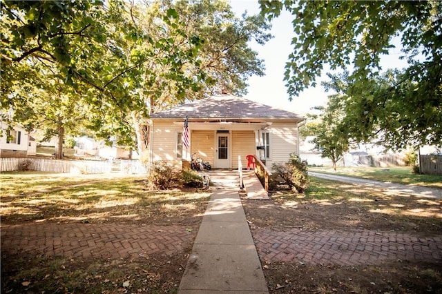 view of bungalow-style home