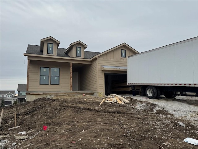 view of front of home featuring board and batten siding