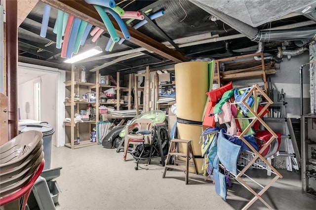 view of storage room
