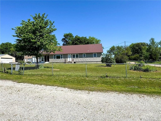 10784 SW 70th St, Chetopa, KS 67336 - view of single story home