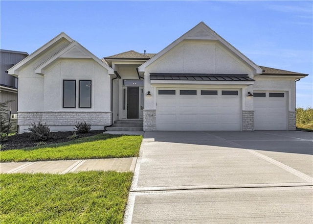 view of front of home featuring a garage