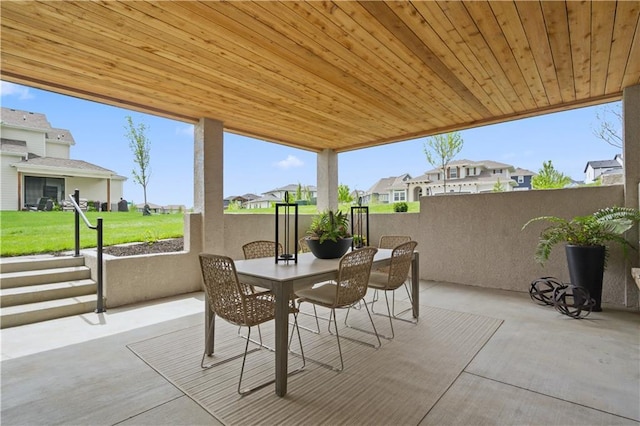 12303 W 167th Ter, Overland Park, KS 66221 - view of patio featuring a residential view and outdoor dining space