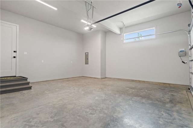 12303 W 167th Ter, Overland Park, KS 66221 - garage featuring electric panel and a garage door opener