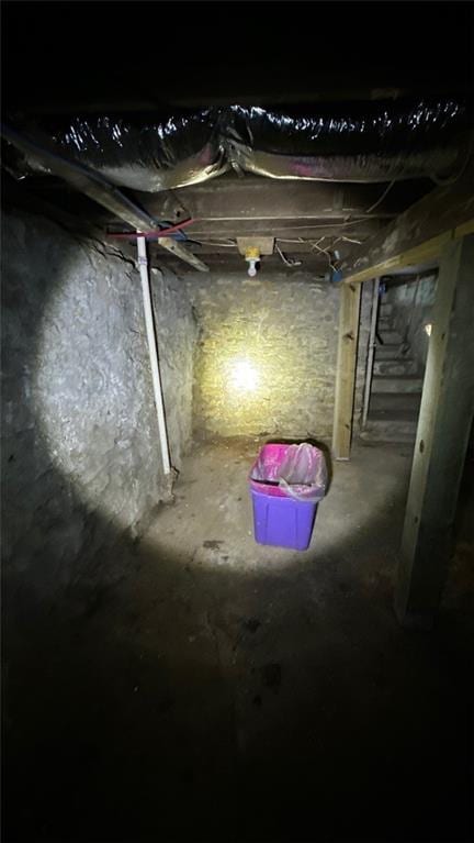 view of basement