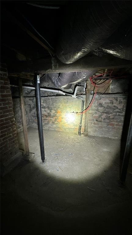 view of basement