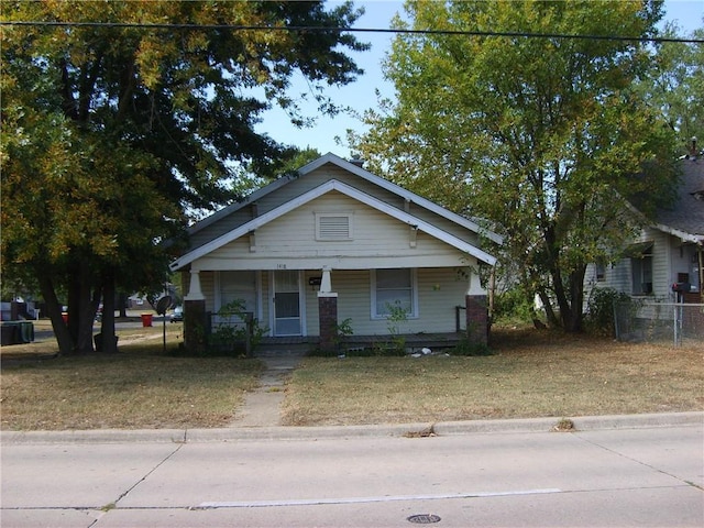 view of front of house with a porch