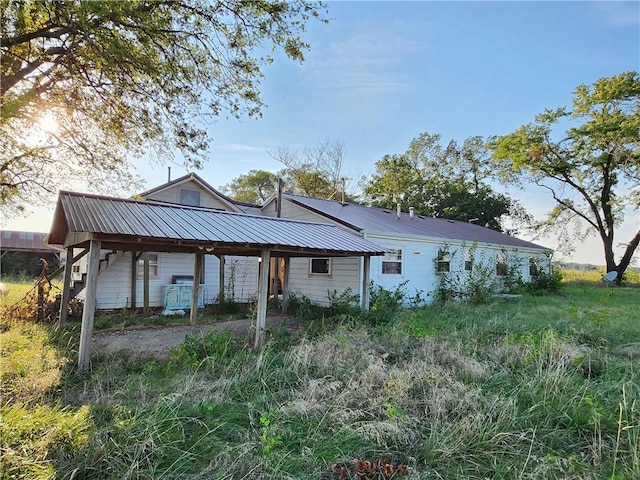 view of rear view of property