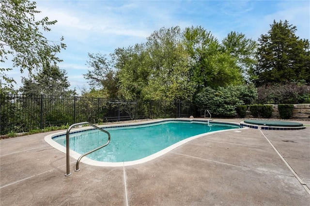 view of pool with a patio