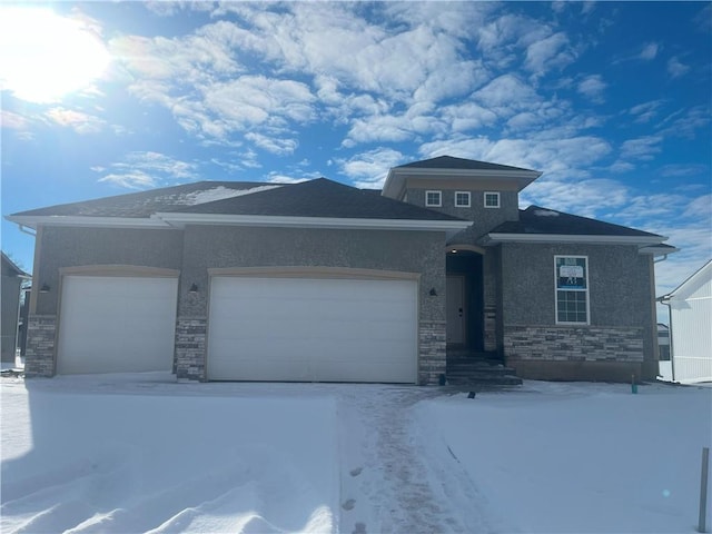 view of front of house featuring a garage