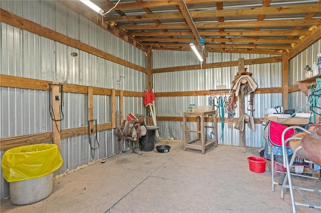 view of horse barn