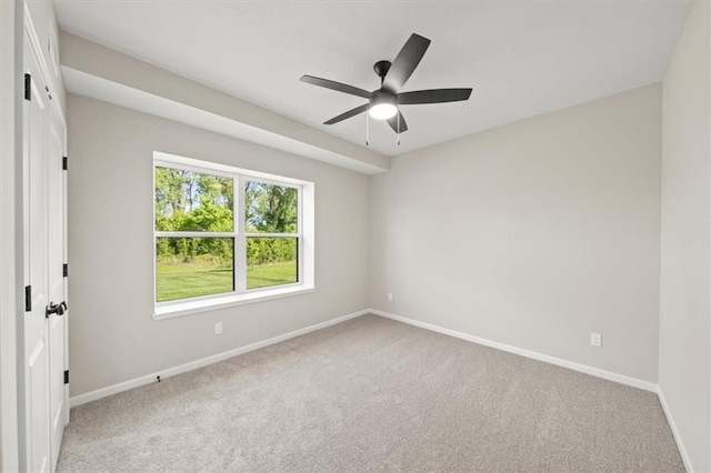 14566 Aurora Ln, Basehor, KS 66007 - unfurnished room with baseboards, carpet flooring, and a ceiling fan