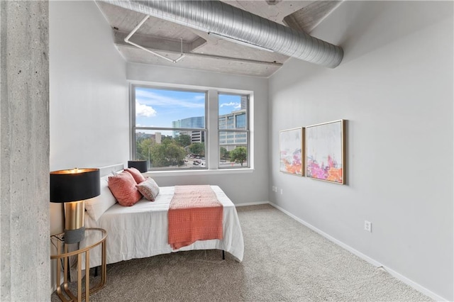 bedroom featuring carpet floors