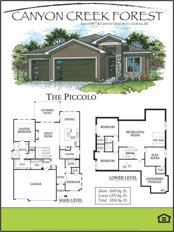 25134 W 98th Pl, Lenexa, KS 66227 - view of floor plan / room layout