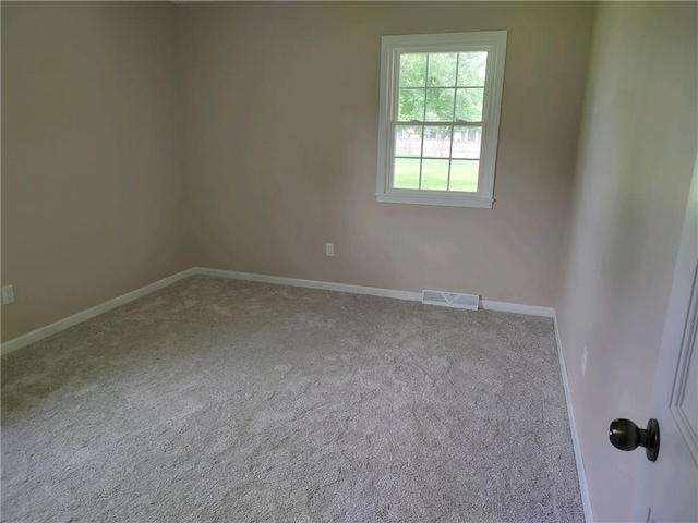 view of carpeted empty room