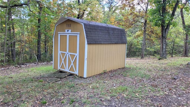 view of outdoor structure