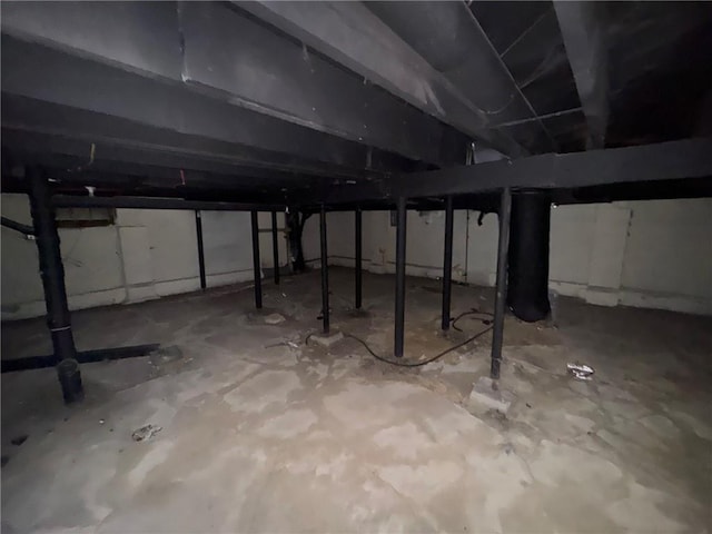 view of basement