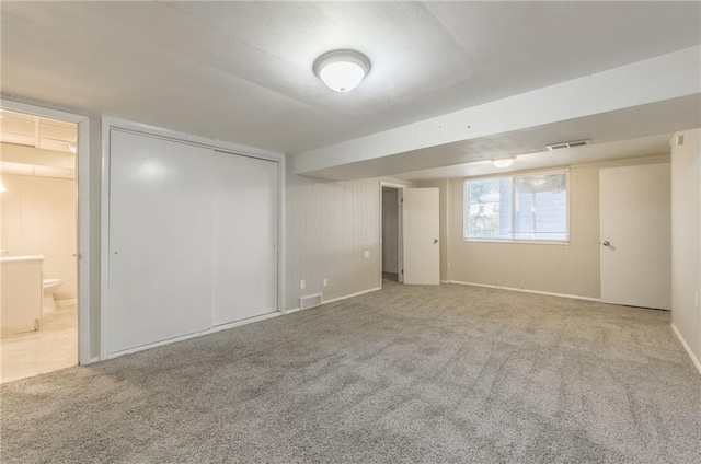 empty room with light carpet