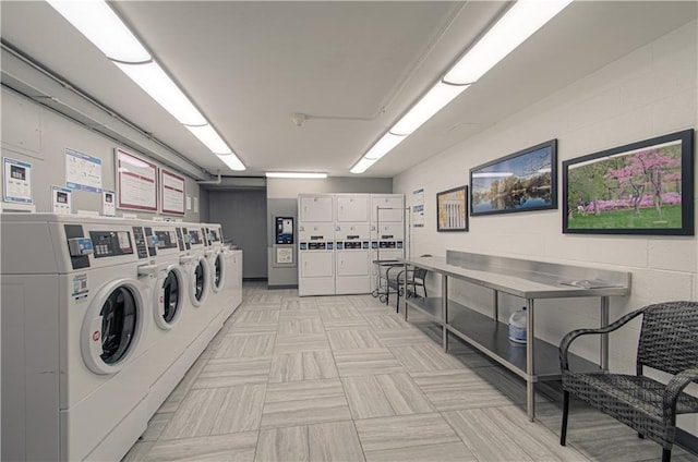 laundry area with washer and clothes dryer