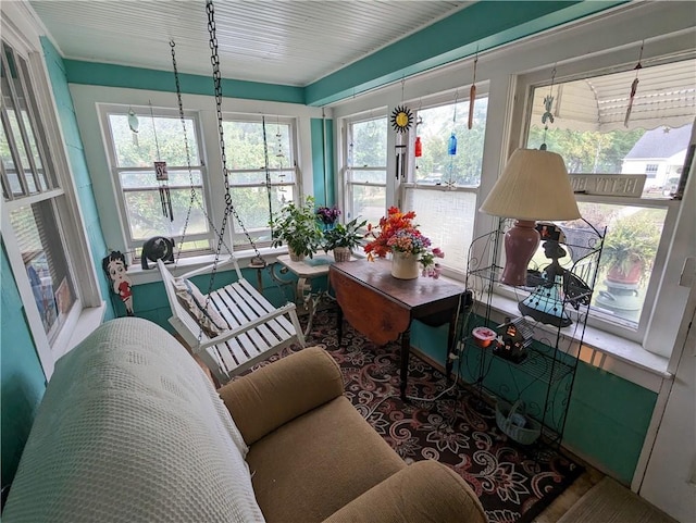 view of sunroom