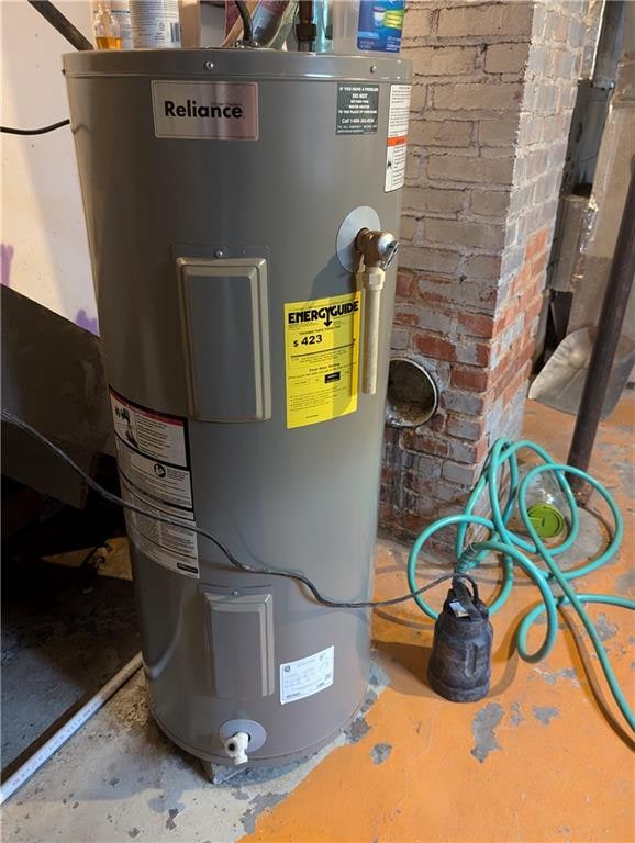 utilities featuring electric water heater