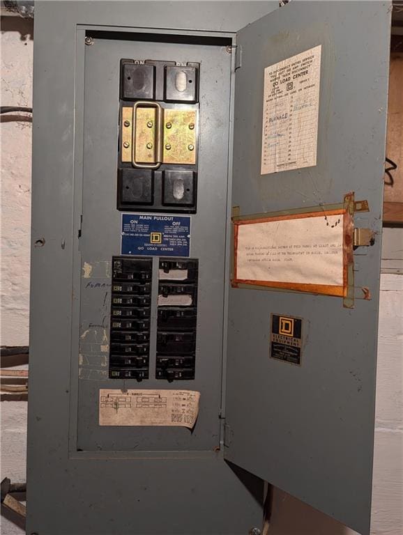 utility room with electric panel