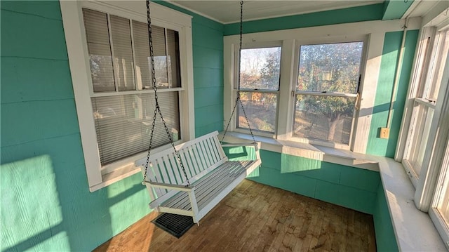 view of sunroom