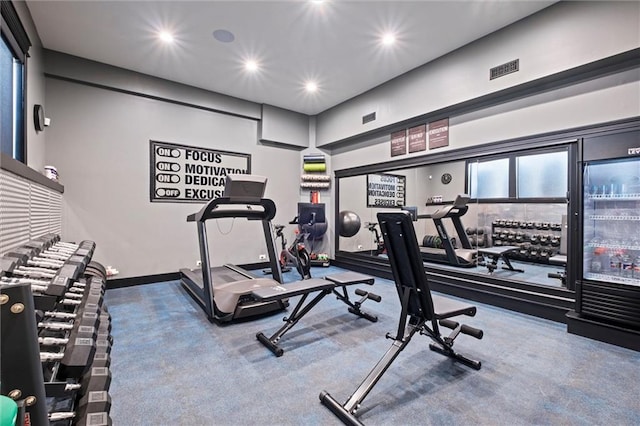 view of exercise room