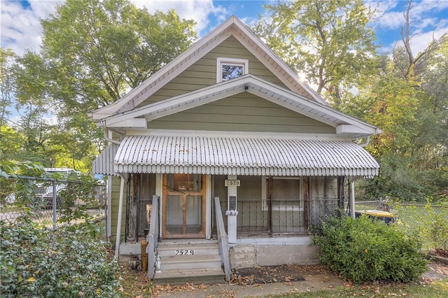 bungalow with covered porch