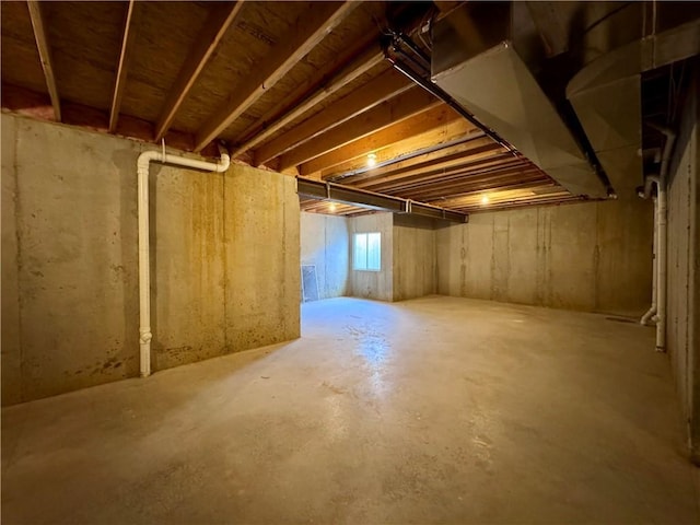 view of basement