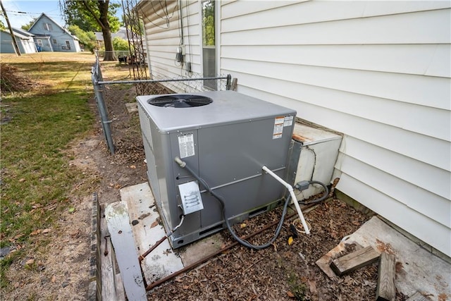 exterior details with central AC unit