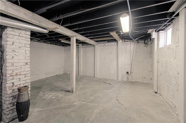 view of basement