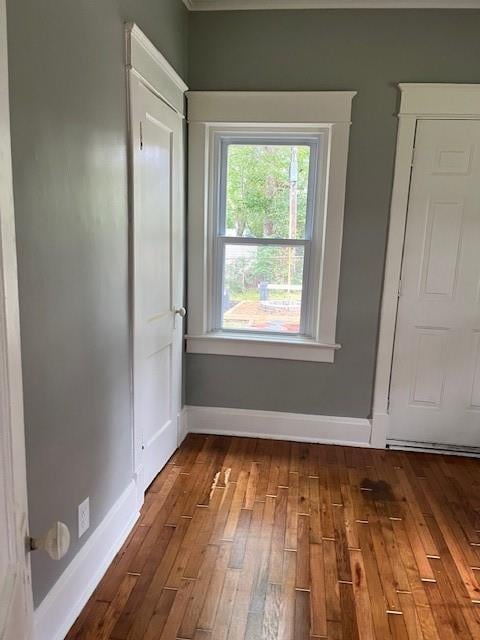 interior space featuring hardwood / wood-style floors