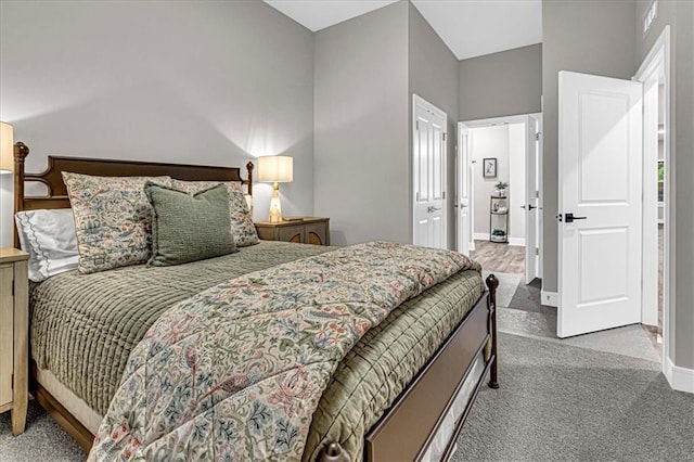 bedroom featuring carpet flooring