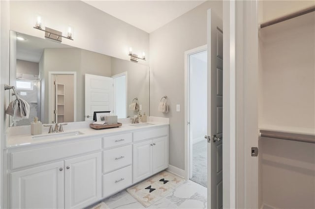 bathroom with vanity