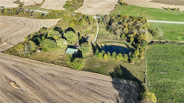 bird's eye view featuring a rural view