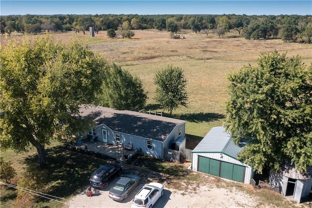 bird's eye view featuring a rural view