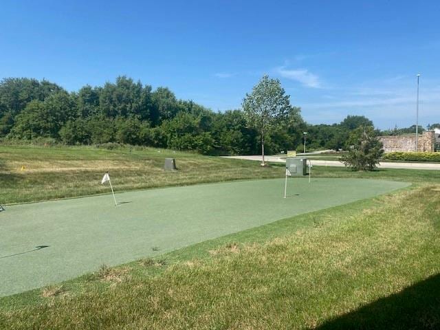 20870 W 190th Ter, Spring Hill, KS 66083 - surrounding community with a putting green and a yard