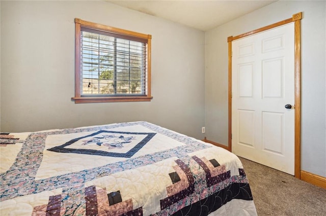 bedroom with carpet flooring