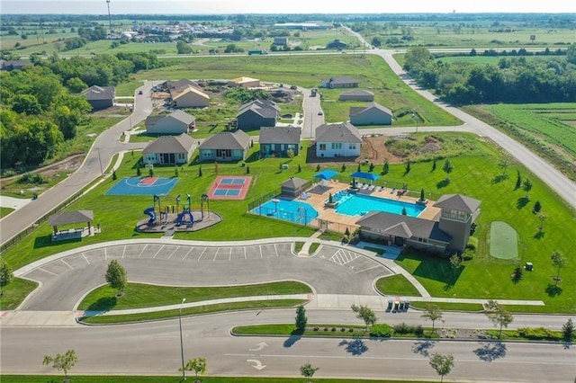 birds eye view of property