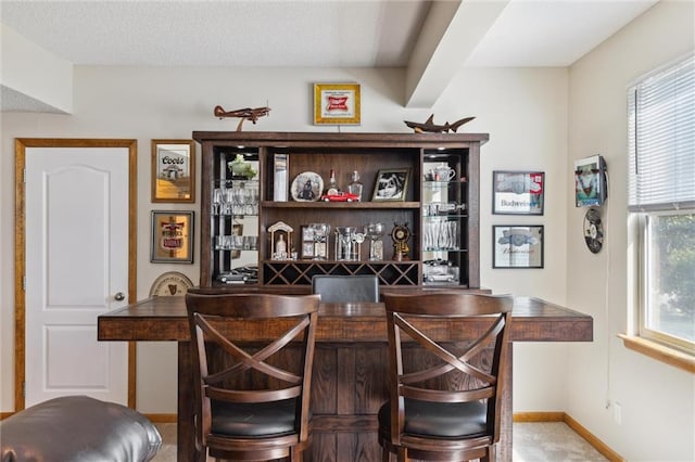 bar featuring carpet flooring